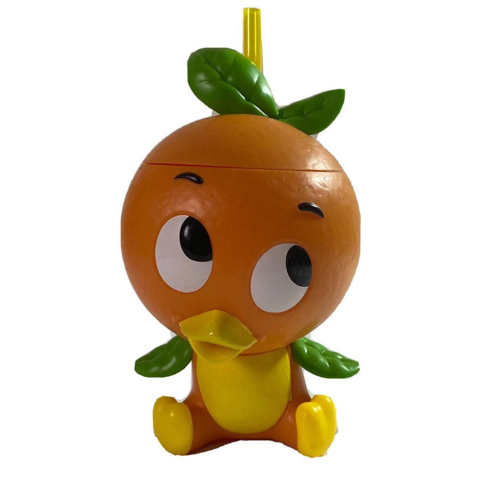 Disney Parks Epcot Flower & Garden Festival 2020 Orange Bird Sipper Cup & Straw